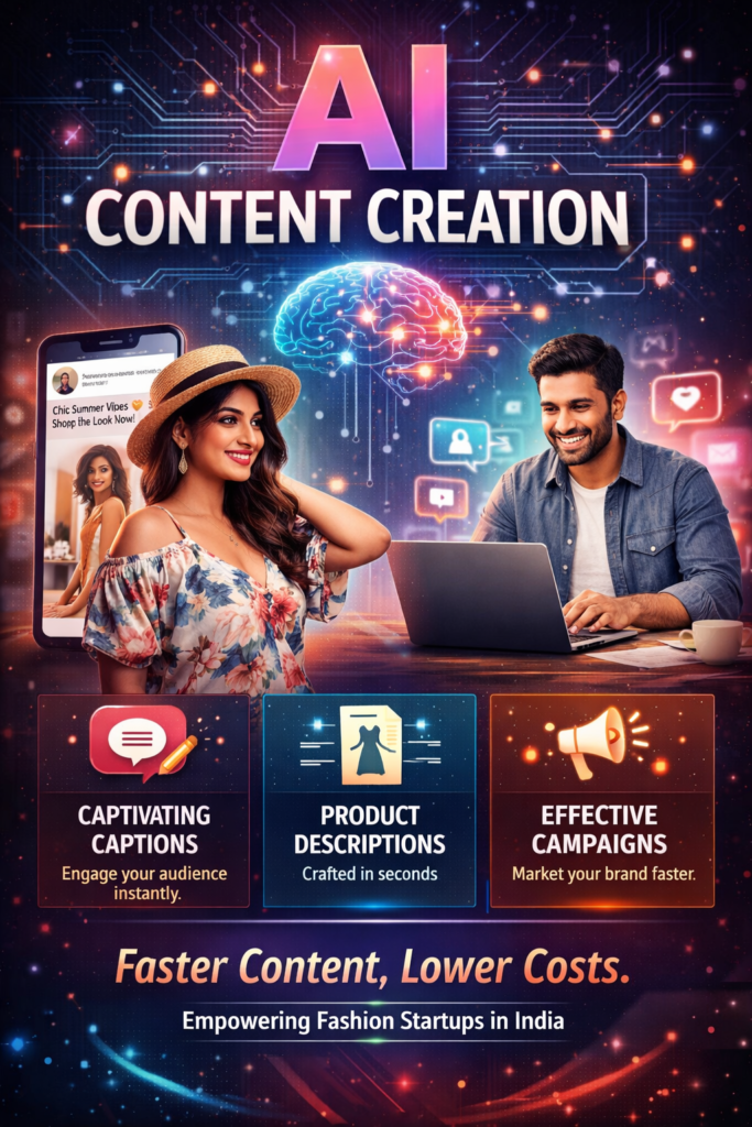 AI content creation for fashion brands in India 